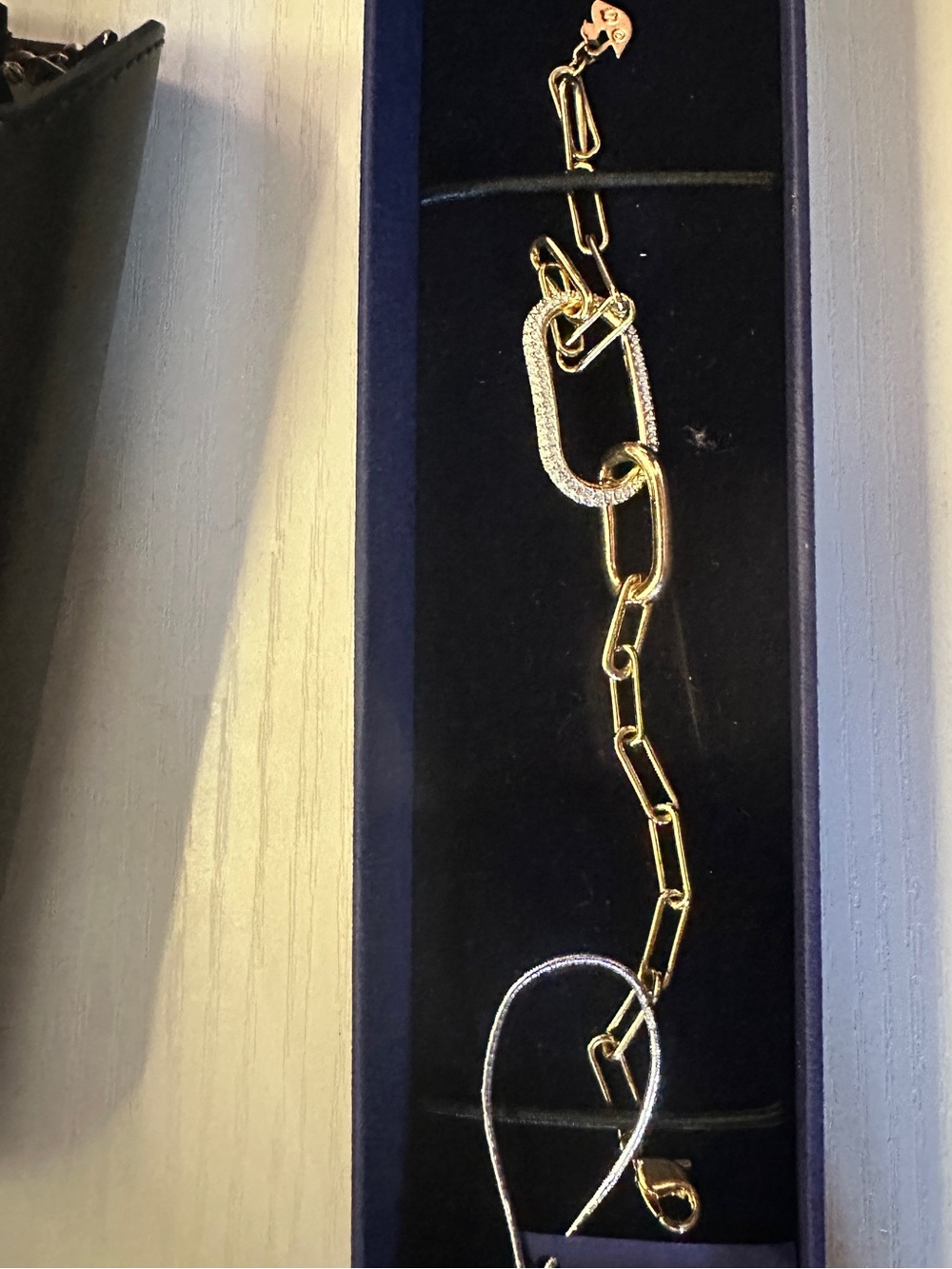 Swarovski Gold and Silver Link Necklace